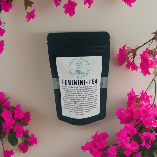 FemininiTea : Feminine Boosting Tisane Feminine Cycle Hormone Uterine PCOS Postpartum Infertility Balancing