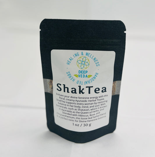 ShakTea - Elevate your feminine energy today with ShakTea - Divine Feminine Tonic for complete Women's wellness support! 1 oz