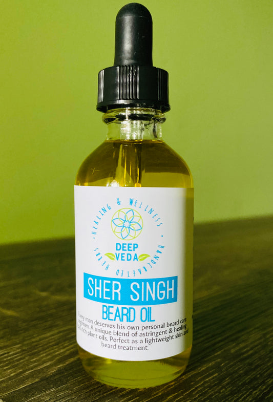 Sher Singh Beard Oil - Healing smoothing and soothing beard and face oil elixir